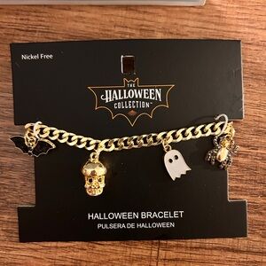 Gold Halloween Charm Bracelet